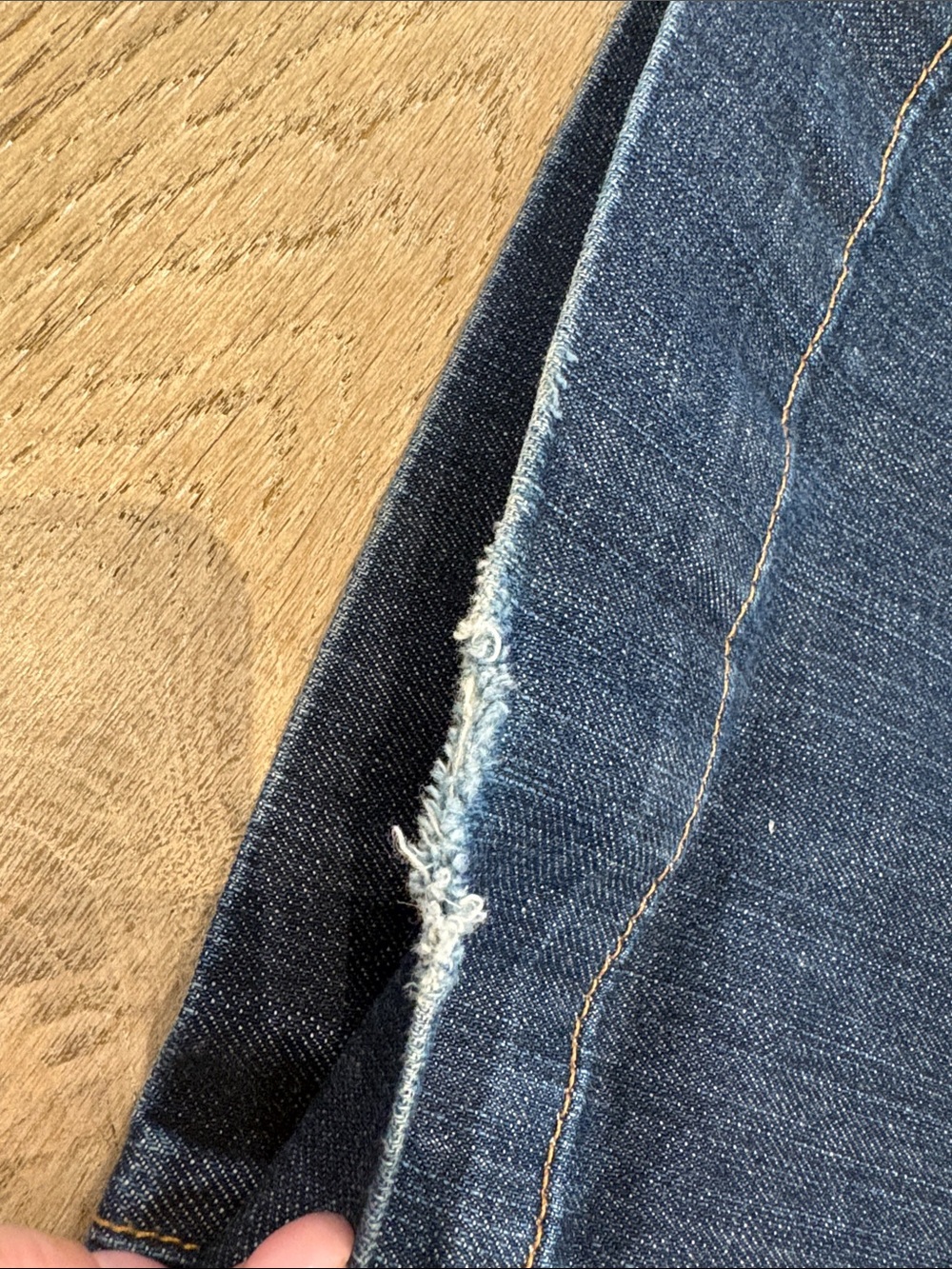 Fidelity Denim Hyacinth Low rise Trouser Jeans Dark Wash Size 26 worn vintage - Picture 12 of 13